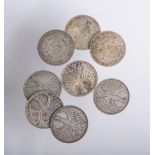 Konvolut von 5-DM-Münzen, sog. Silberadler (BRD), 8 Stück