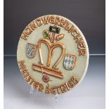 Keramikplakette "Handwerklicher Meisterbetrieb" (Bayern)