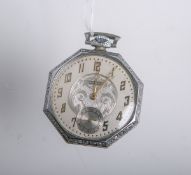 Herrentaschenuhr von "Jagot Watch u. Co." / Windsor Emblem (Schweiz, Art déco)