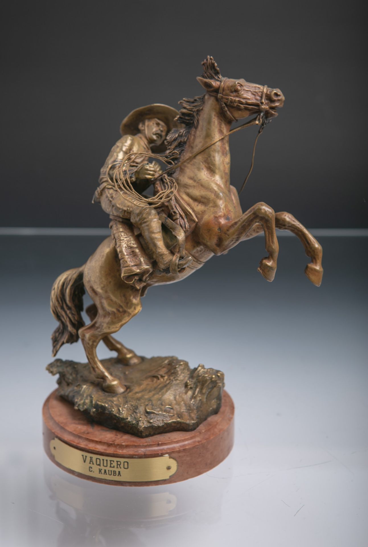 Kauba, Karl (1865 - 1922), Bronzefigur "Vaquero"