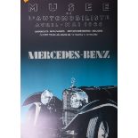 Unbekannter Künstler (wohl 20. Jh.), Ausstellungsplakat "Mercedes Benz"