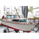 Modell einer großen Yacht, Barrakuda Design