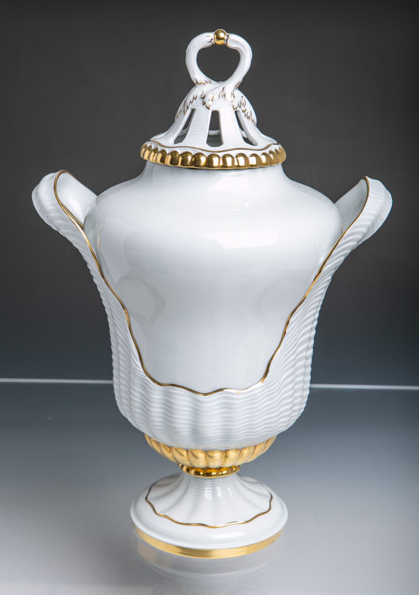 Potpourri-Vase (Fürstenberg, wohl um 1920) - Bild 2 aus 2