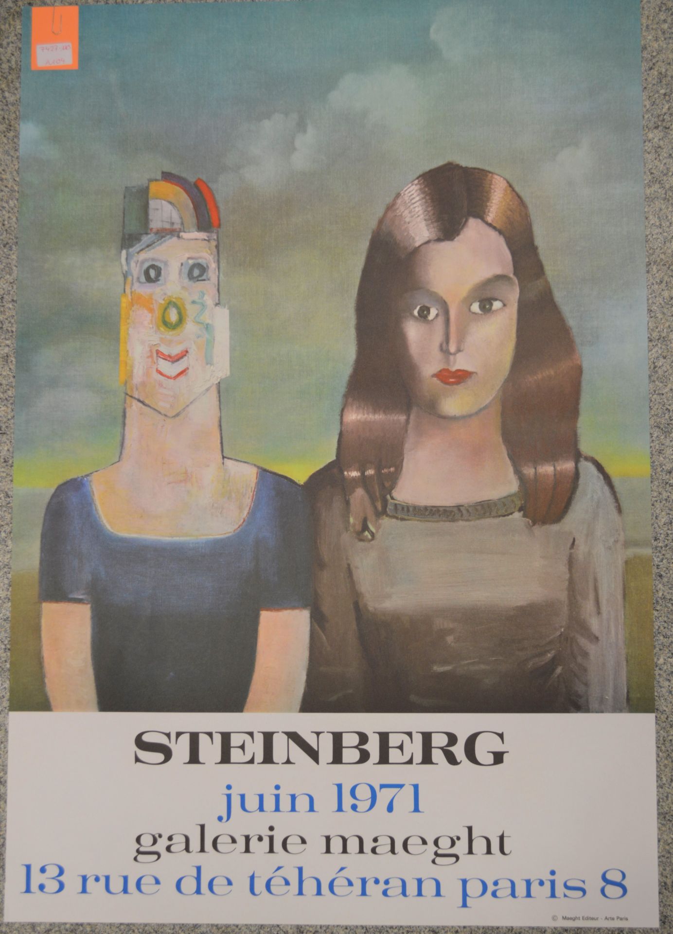 Steinberg, Saul (1914 - 1999), Ausstellungsplakat "Steinberg"