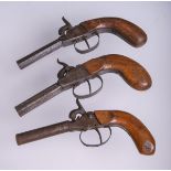 Konvolut aus 3 Pistolen (wohl um 1870)