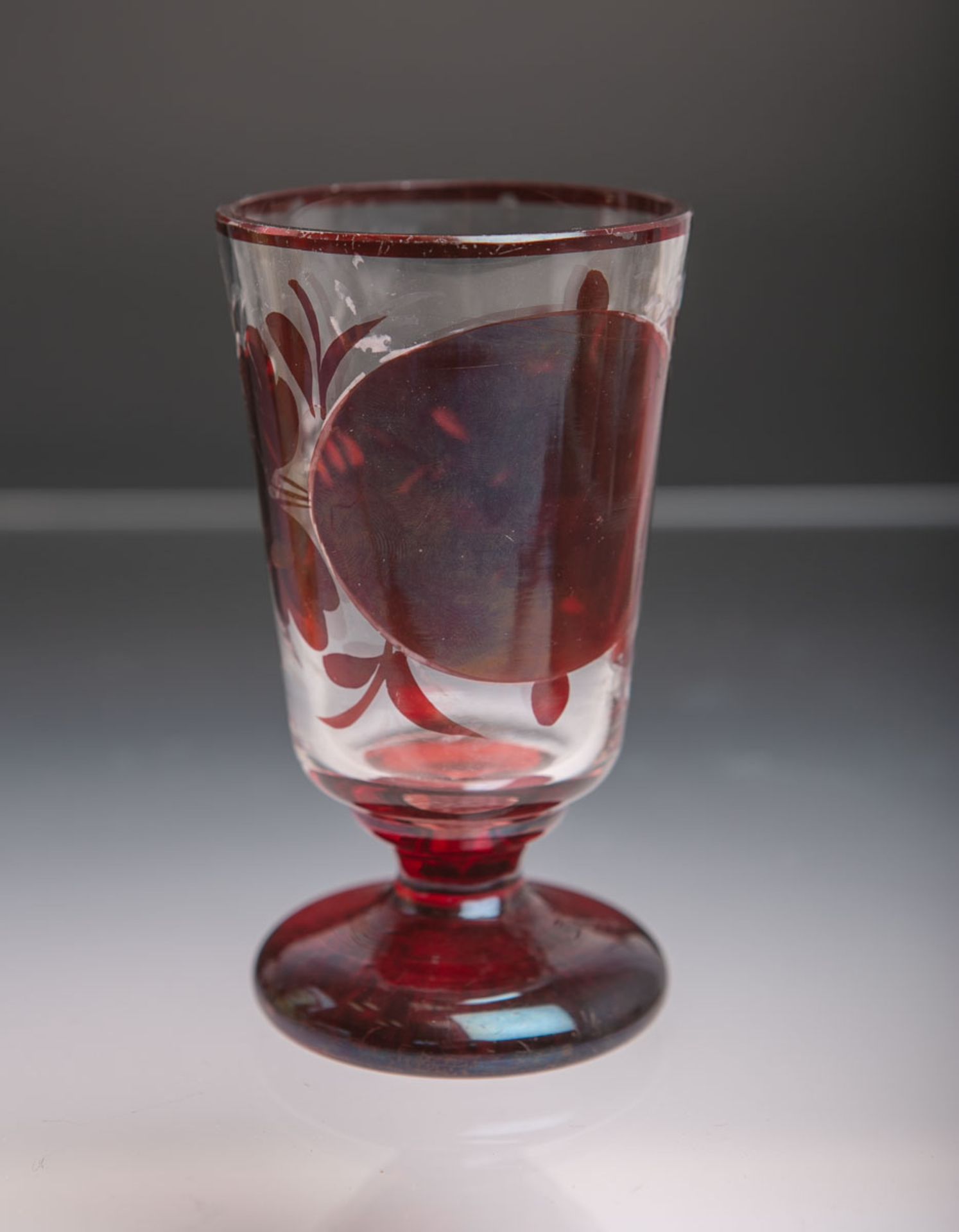 Becherglas (wohl 20. Jh.), klares Glas - Bild 2 aus 2