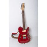 Semi-Hollowbody E-Gitarre "Fender Caster"