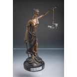 Unbekannter Künstler (2. Hälfte 20. Jh.), Bronzeskulptur "Justitia" nach Alois Mayer (1855 - 1939)