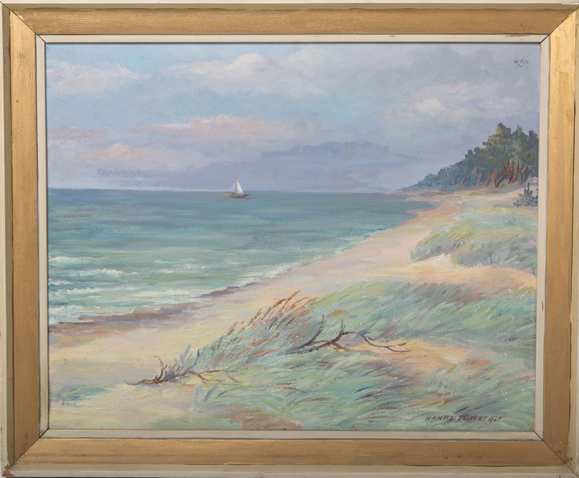 Seifert, Hans (geb. 1947), "Strand in Lubmin / Ostsee" (1967)