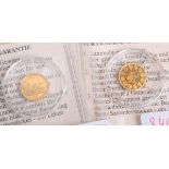 2 Goldmünzen 585 GG