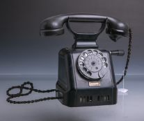 Altes schwarzes Telefon (Siemens, wohl um 1926)