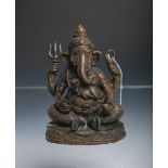 Sitzender Ganesha (wohl Indien, Alter unbekannt)