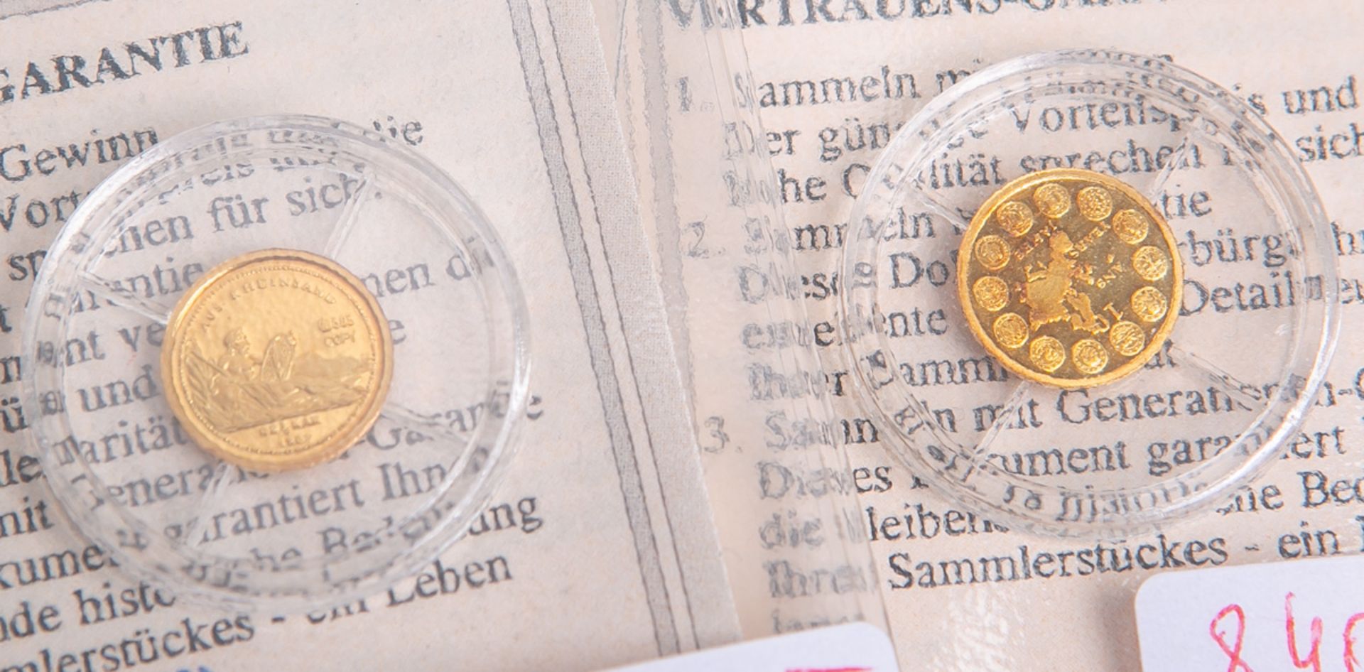 2 Goldmünzen 585 GG - Bild 2 aus 2