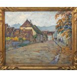 Thurillot, Oscar (1880 - 1950), Straßenszene in einem französichen Ort