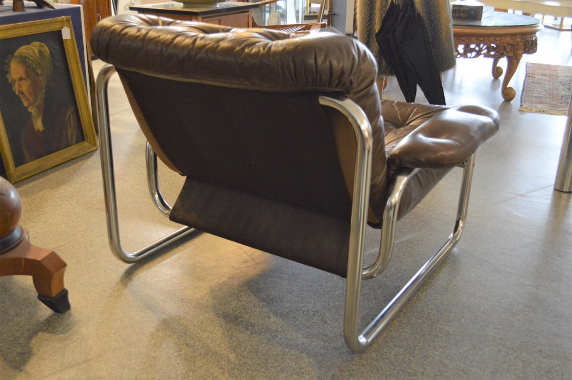 Freischwinger-Lounge-Chair (Dänemark, 1970er Jahre, Hersteller unbekannt) - Image 3 of 3