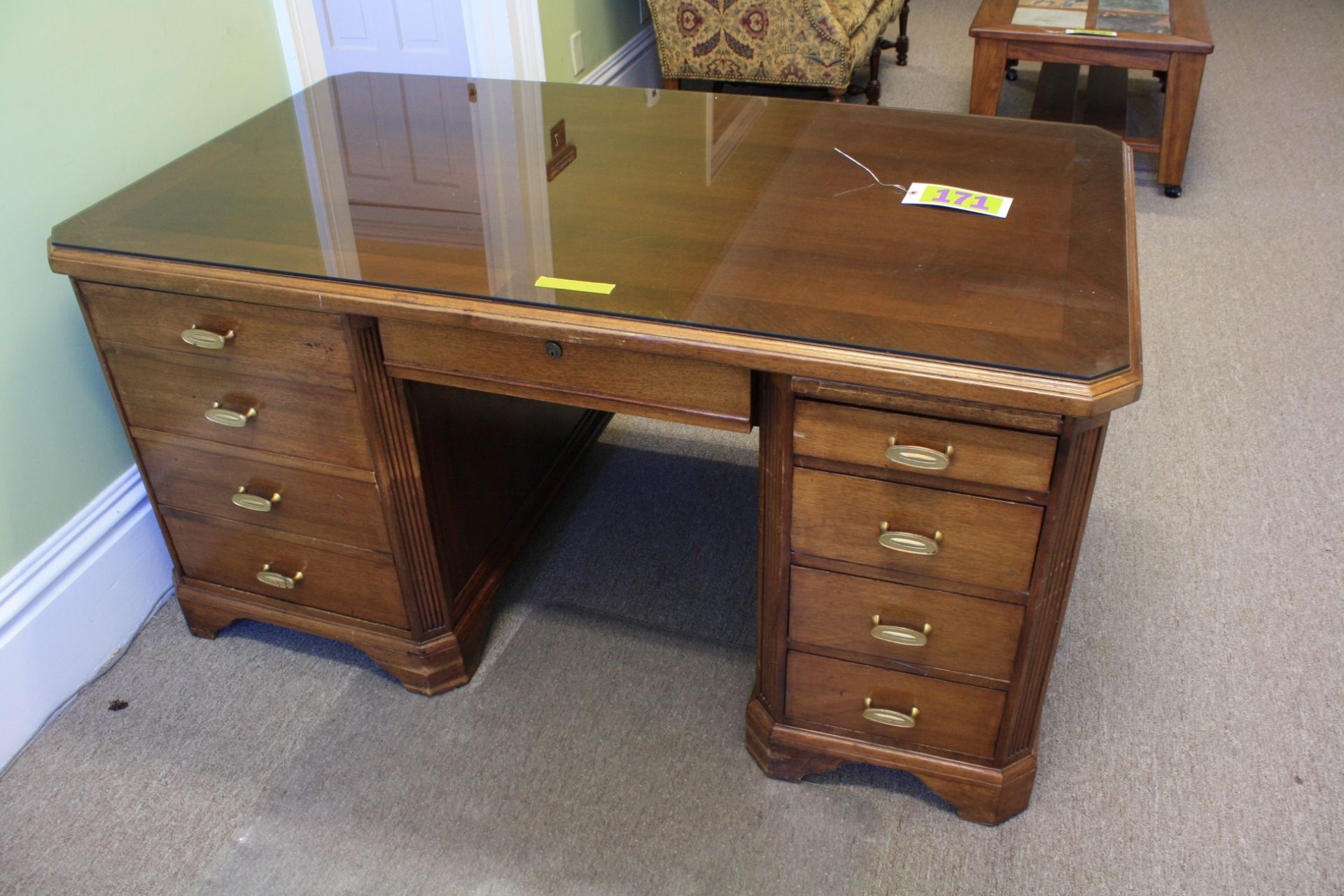 Vintage Wood Desk, 5'x33x30H - Image 2 of 2