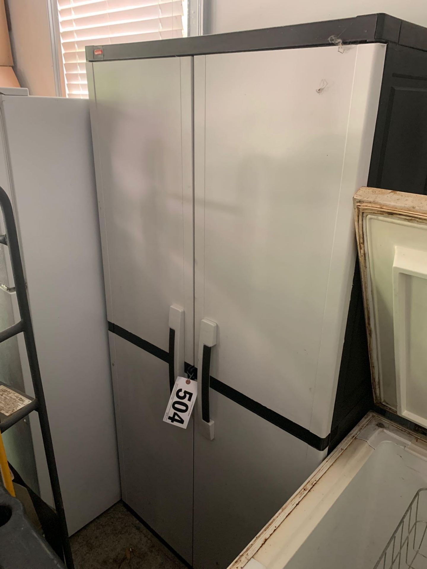 Plastic Storage Cabinet, Approx 36Wx18Dx72H