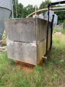Concrete Water Tank - Approx 6'Wx4'Dx5'H on Stand