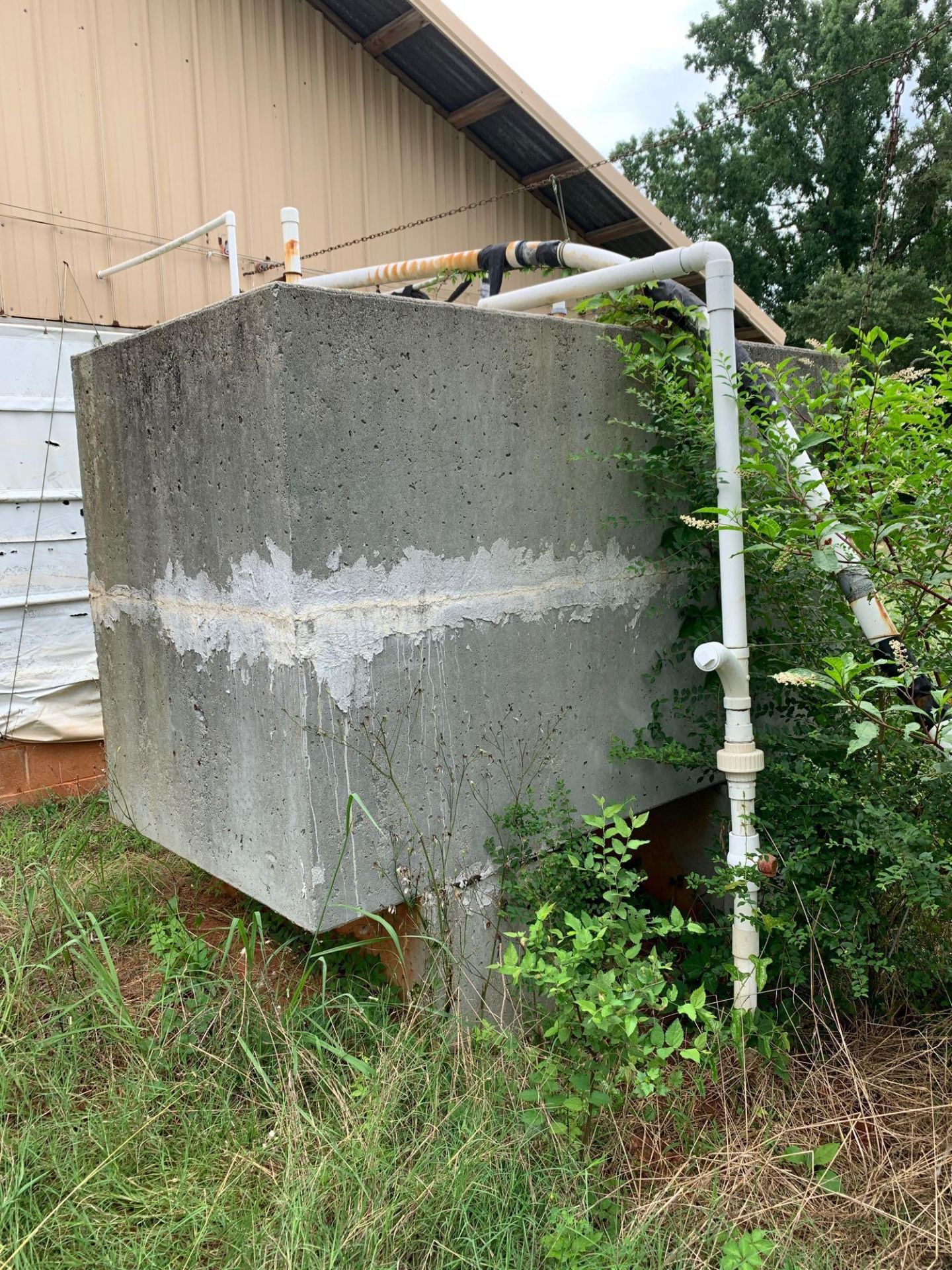 Concrete Water Tank - Approx 6'Wx4'Dx5'H on Stand - Image 2 of 6