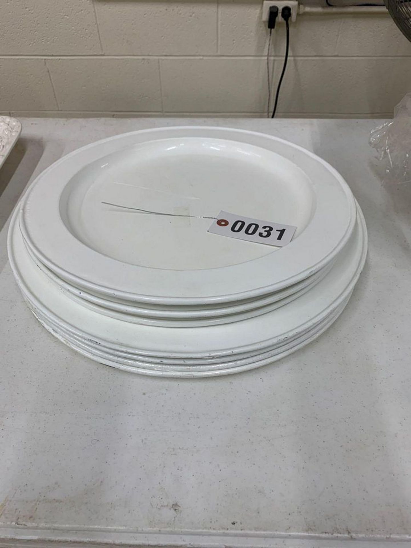 Bon Chef Large White Serving Plates