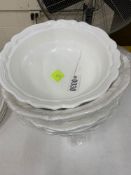 Large White Ceramic Bowls 18" Diam Bon Chef