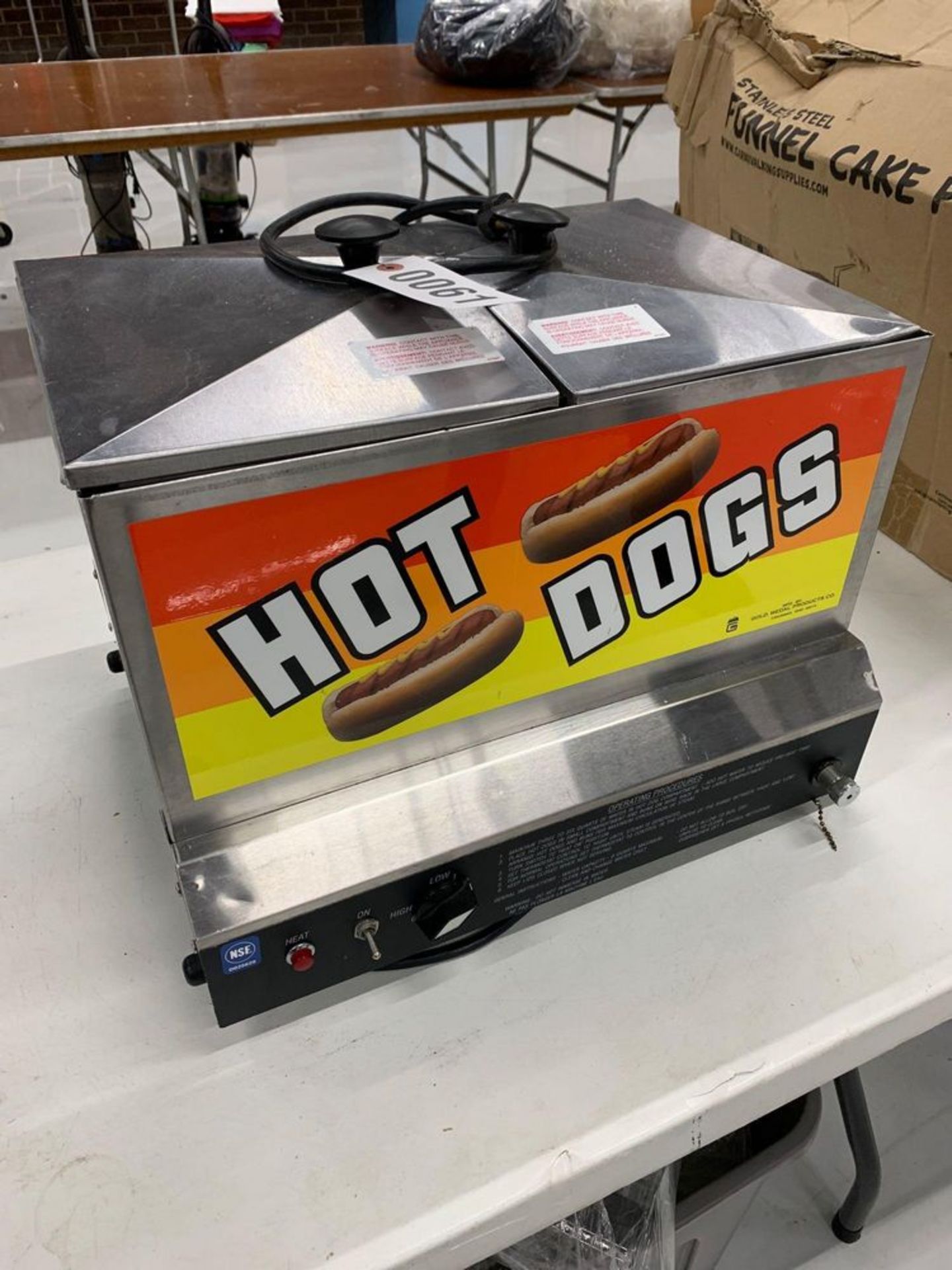 Gold Metal Hotdog Steamer Model 8007