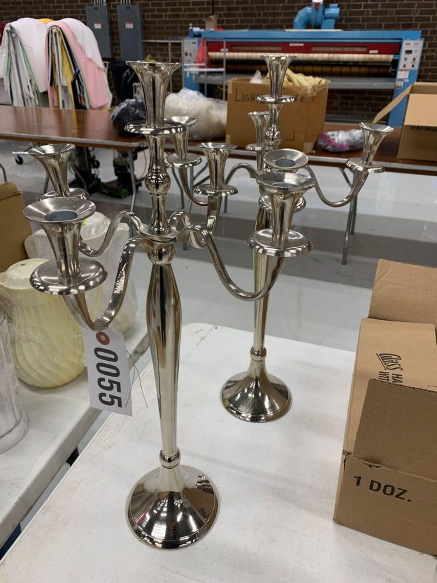 5-Candle Holder (2), CandlleHolder w/Globe (20"),