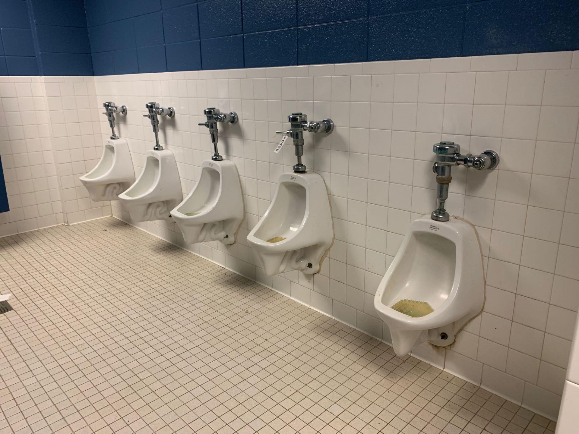 5 Urinal, 5 Toilets - Boys Room Hall 1