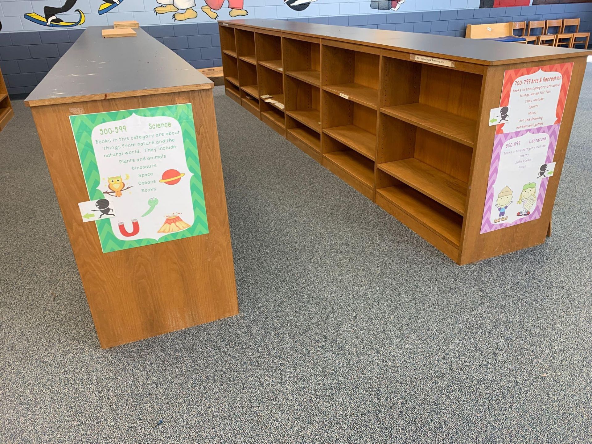 Library Shelving, Double-sided, Approx 100 Linear