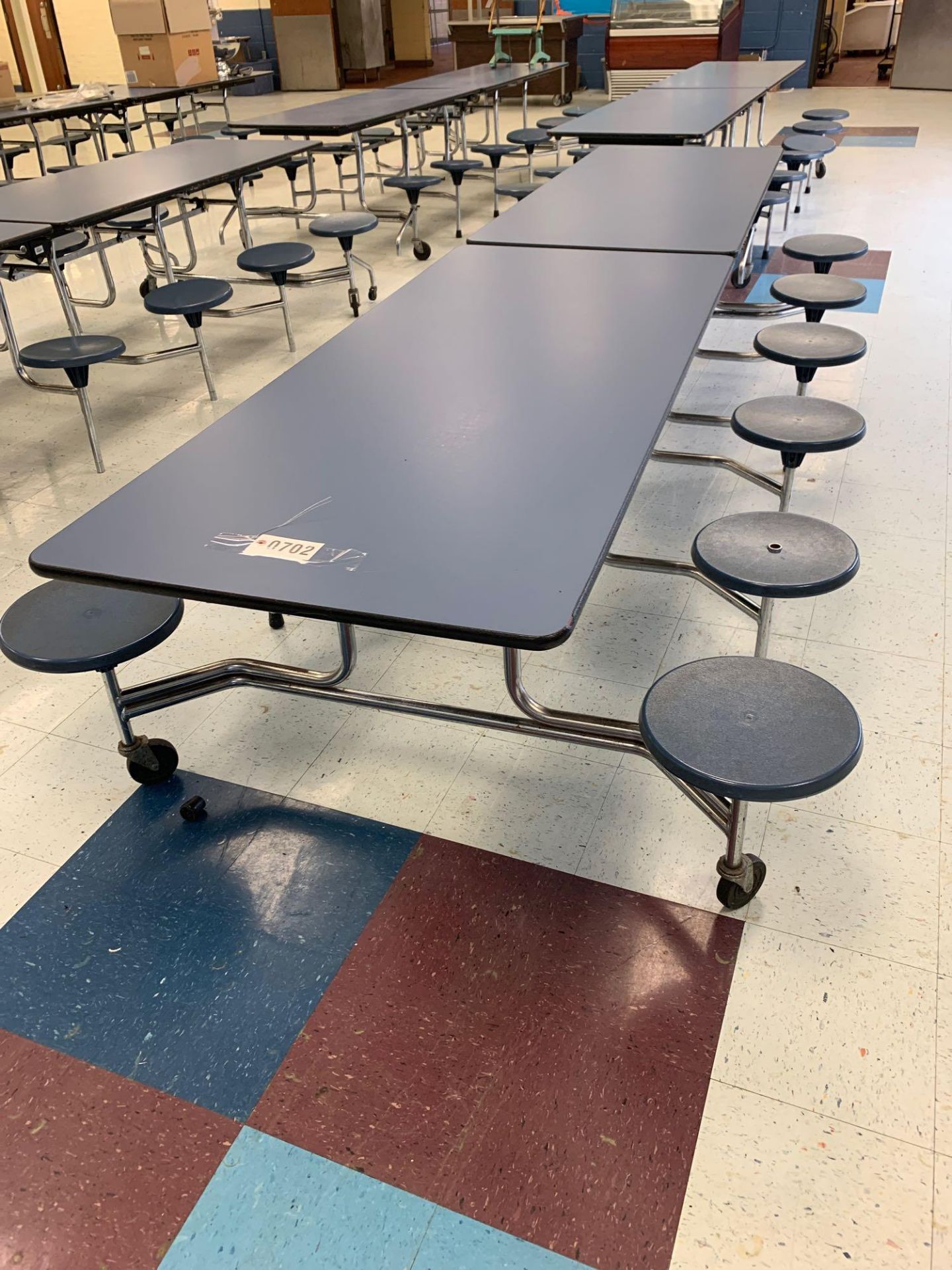 Cafeteria Dining Table 12', Seats 12