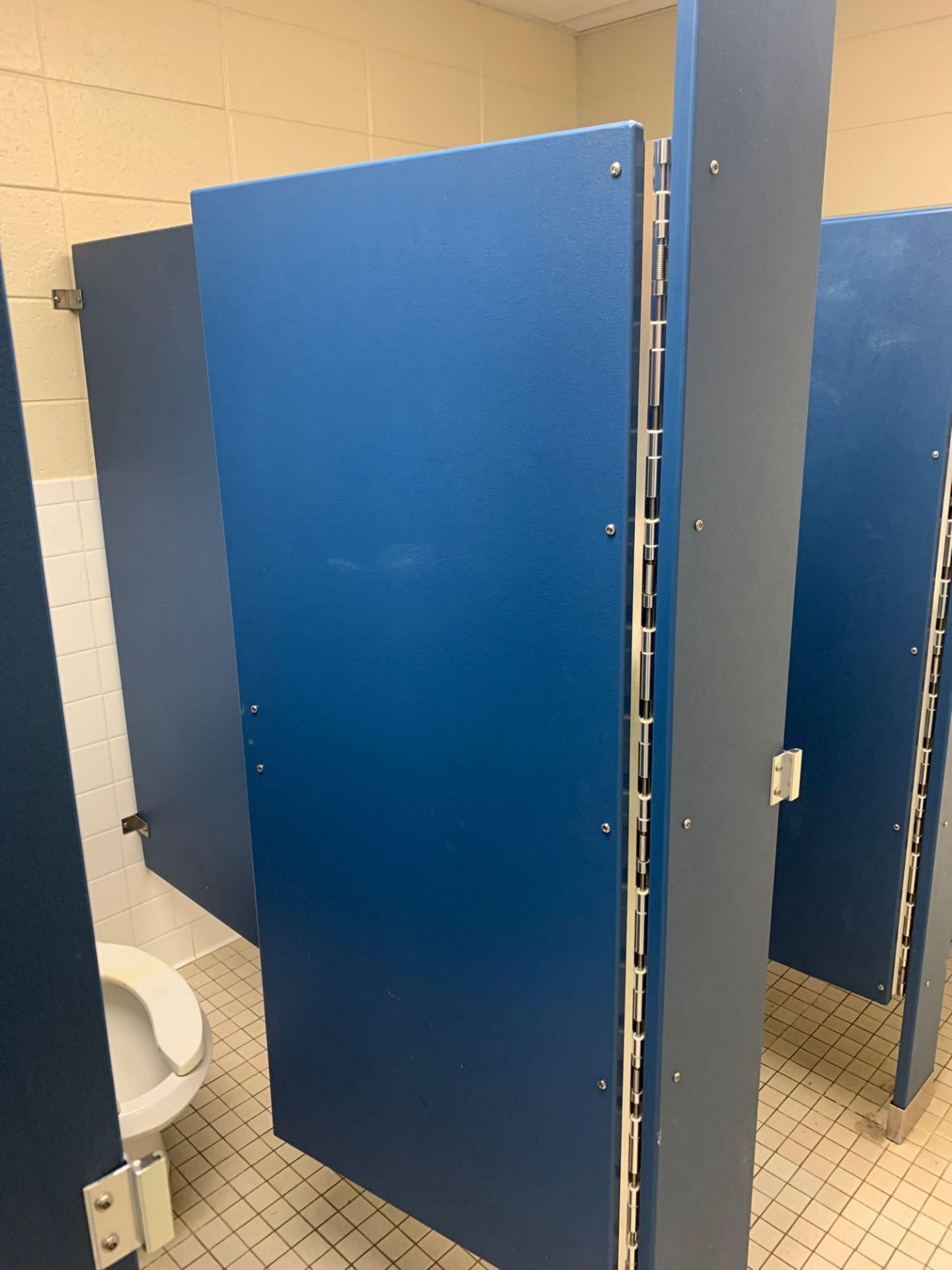 Bathroom Stall Panels (includes Doors & Top Rail) - Image 2 of 2