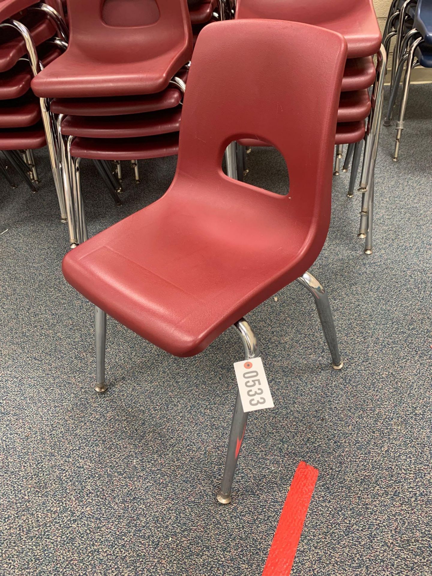 Stacking Classroom Adult Chair, 58 Matching, 18