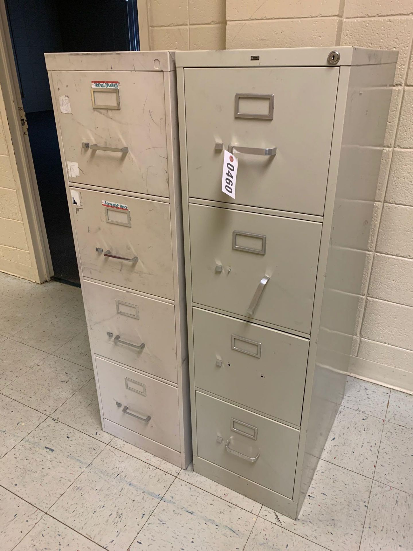 4-Drawer File Cabinet, No Key - Room 202 Hall