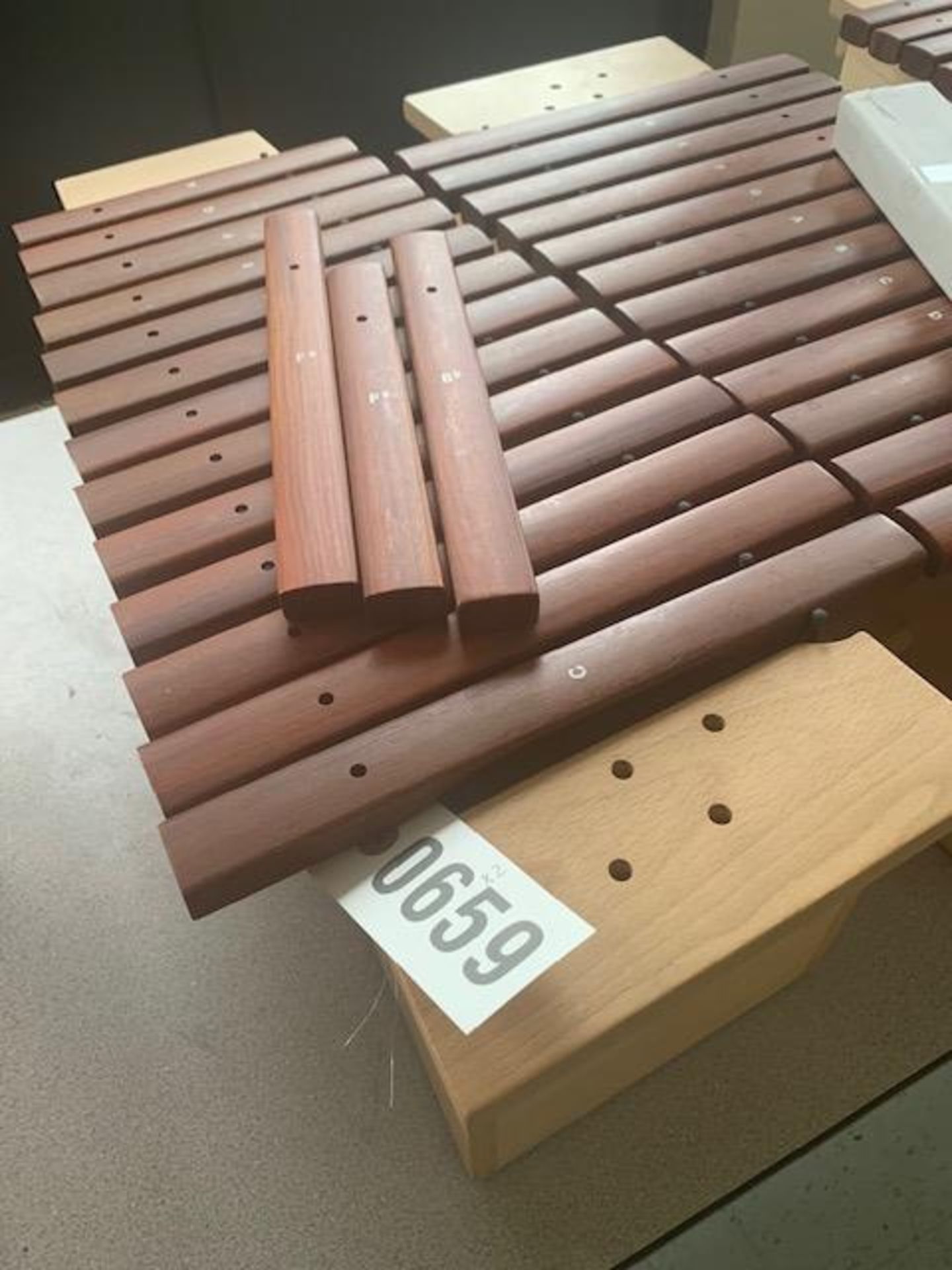 Emus Xylophone, Wood Base, Approx 10"Wx20"Lx12"H, w/Wood Bars, Used, Sold as shown in Photo