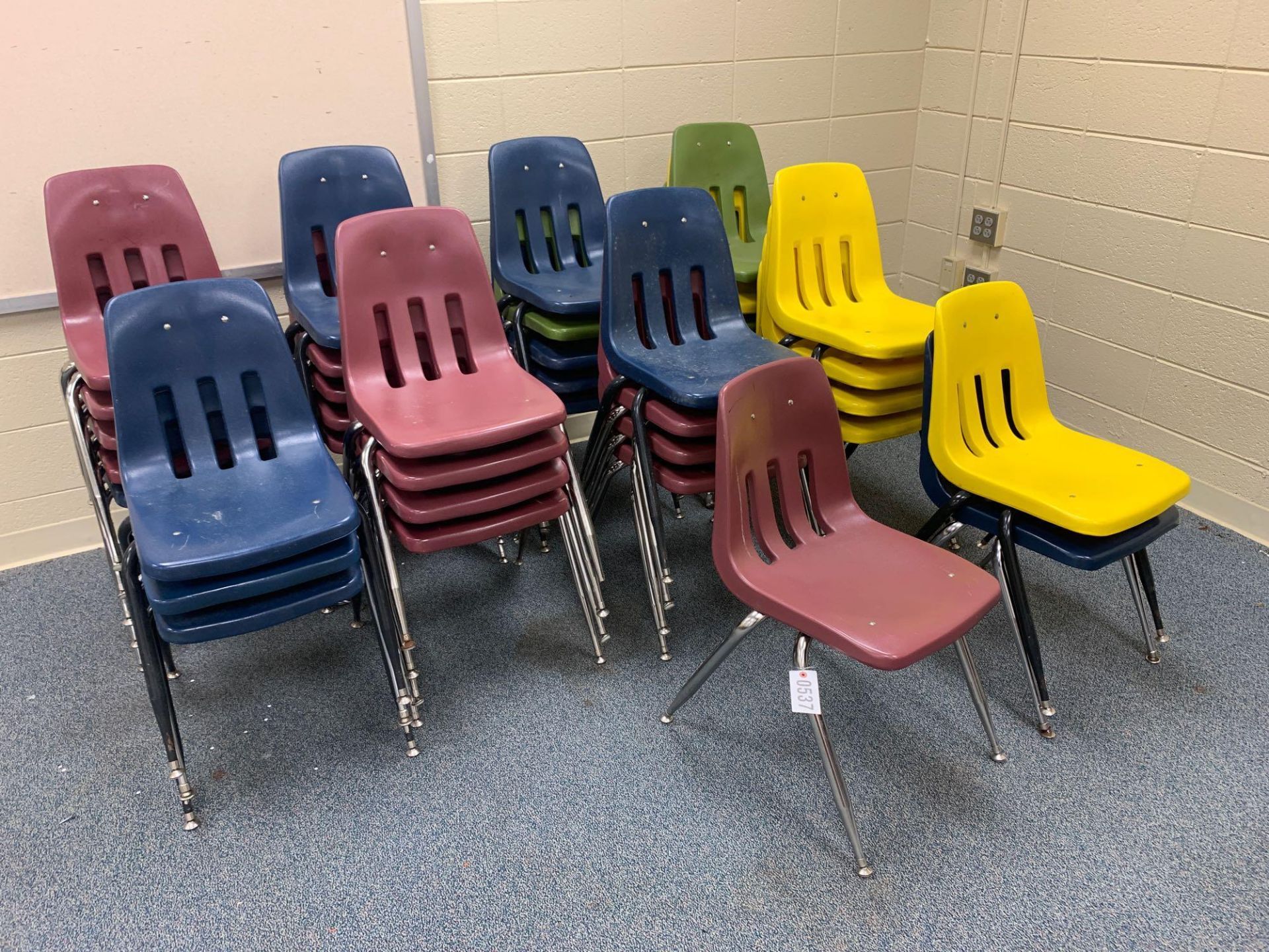 Stacking Classroom Chair, Multiple Colors - Room - Image 2 of 2