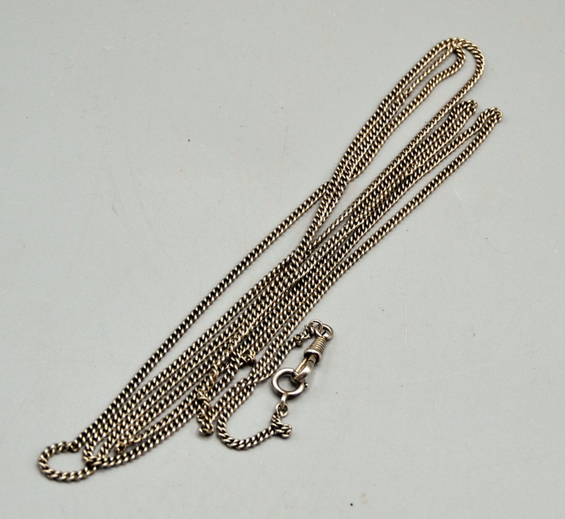 Taschenuhrkette lang Damen 800 Silber, ca. 152 cm, 29,2 g