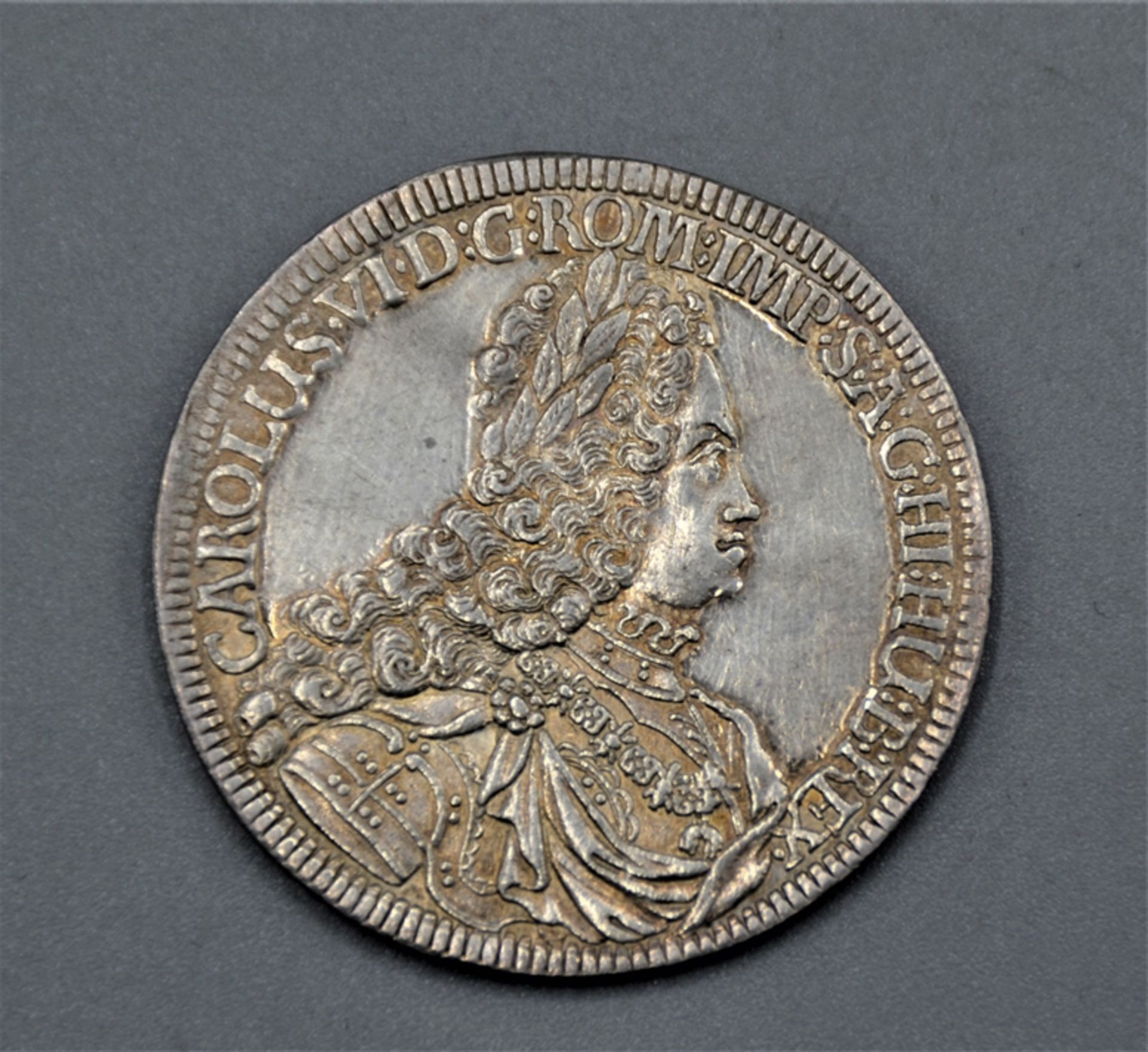 1 Taler 1721 Karl VI Habsburg Österreich römisch deutsches Reich, gestichelt, 28,7 g