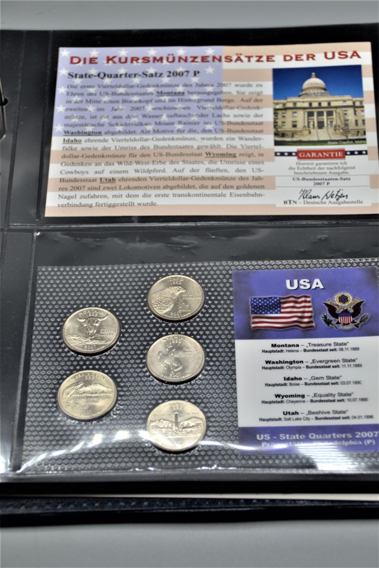 Konvolut Kursmünzensätze USA darunter Territorien Satz 2009 D, US Bundesstaaten Satz 2001 P, State  - Bild 3 aus 3