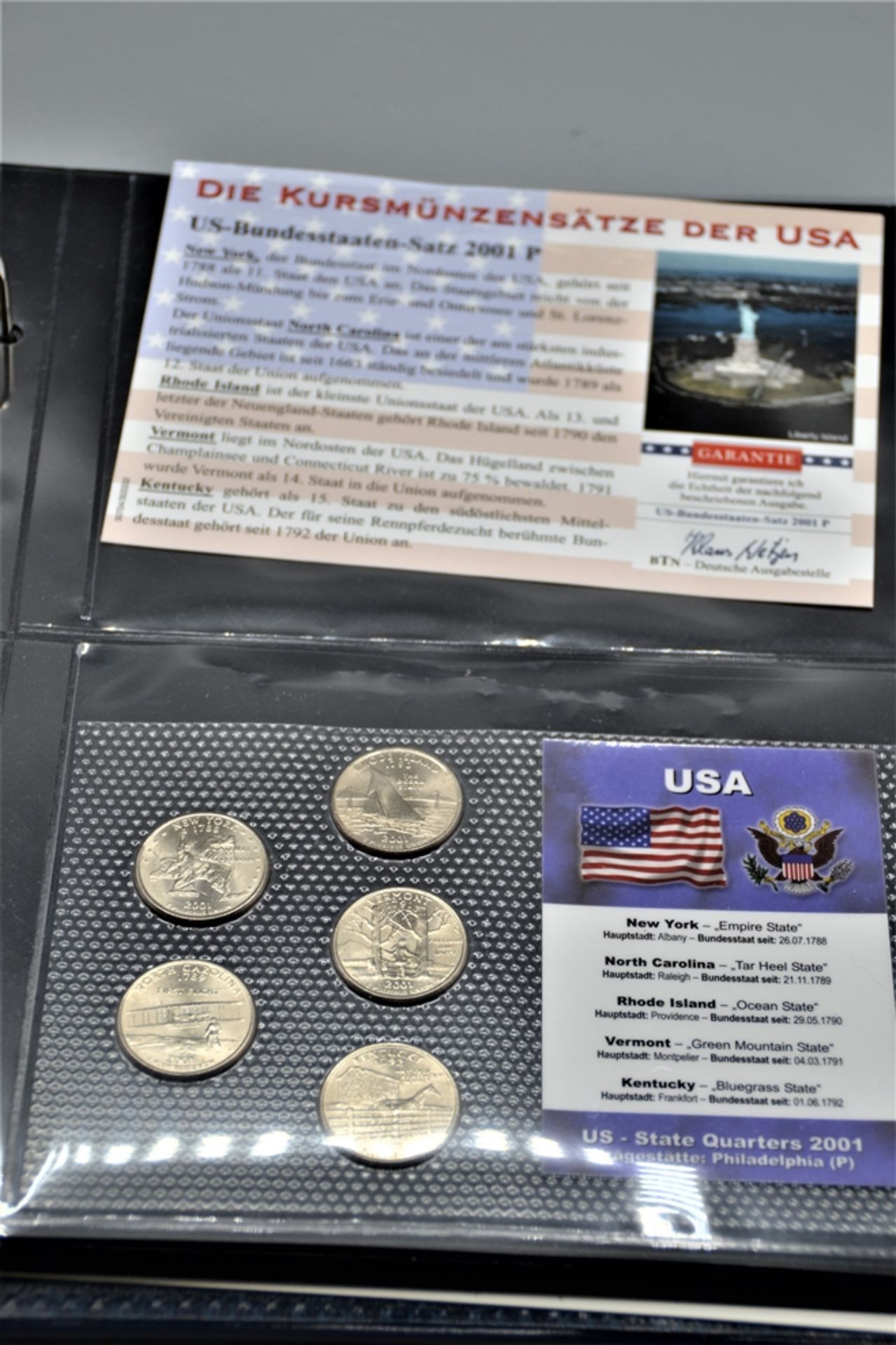 Konvolut Kursmünzensätze USA darunter Territorien Satz 2009 D, US Bundesstaaten Satz 2001 P, State  - Bild 2 aus 3