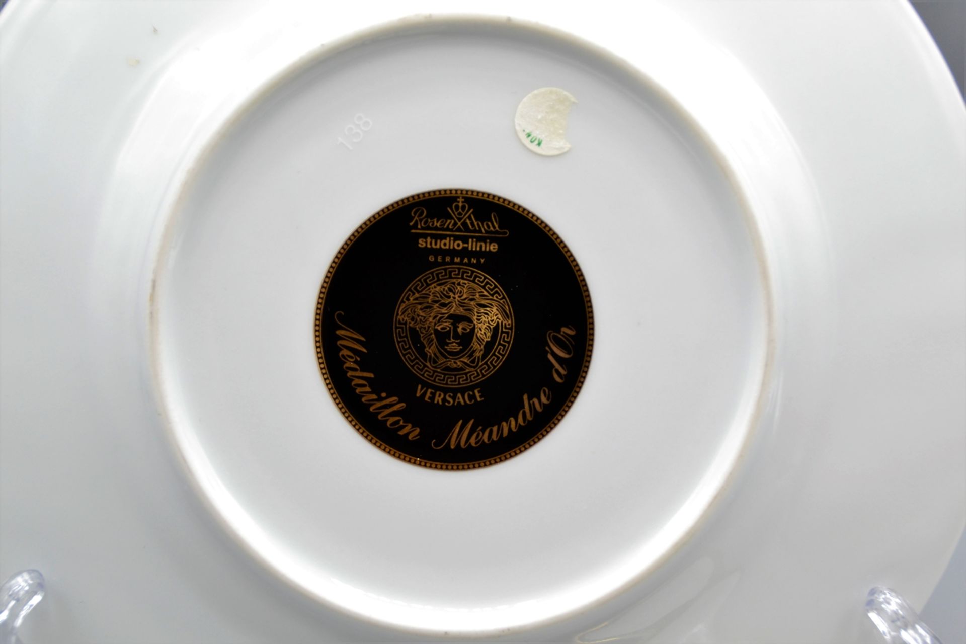 Rosenthal Versace Form Ikarus Espresso Tasse mit Unterteller u. Kuchenteller - Bild 4 aus 4