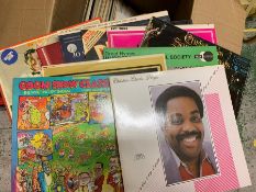 A collection of Jazz classical and children's music records