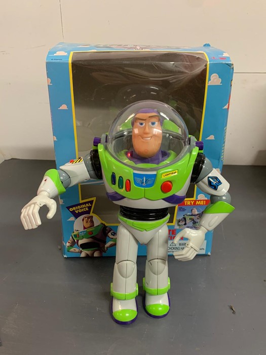 A Buzz Lightyear figure