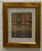 After Ken Howard, 'Palazzo Pisani Moretta', a coloured print, framed and glazed, (34x27 cm).