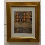 After Ken Howard, 'Palazzo Pisani Moretta', a coloured print, framed and glazed, (34x27 cm).