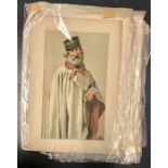 A group of originals and repros Vanity Fair chromolithographies of Victorian personalities and