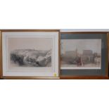 A pair of prints after David Roberts RA (1796-1864), "Jerusalem" and "Luxor", framed and glazed (