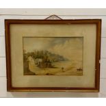 A 19th century English school, "New Brighton, Wirral", unsigned, watercolour, framed and glazed (