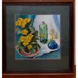 John H. Taylor (act.XXI), "Yellow primrose and jazmine", signed lower right, watercolour on wove