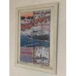 "La Vie du Rail n°14 Paris Londres Traversée maritime Gray", a poster framed and glazed, (60x40