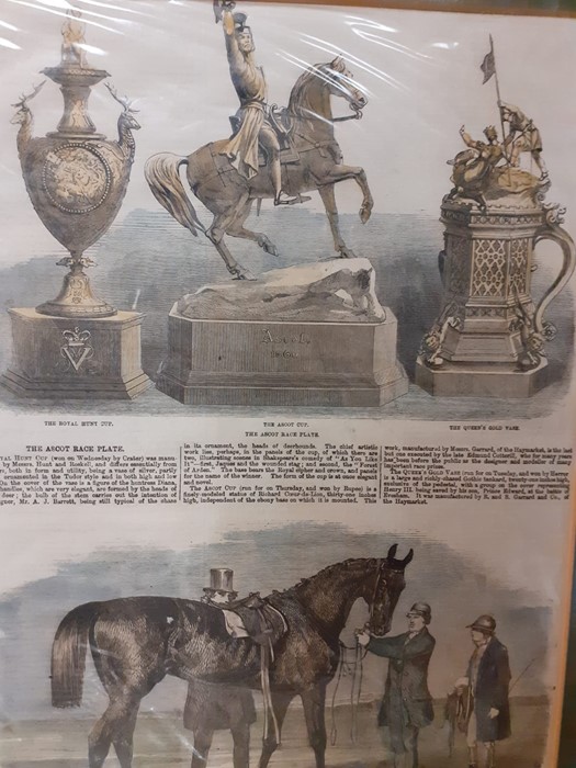 A collection of prints depicting Ascot race's cups and prizes, comprising "The Royal Hunt Cup" ( - Image 4 of 6